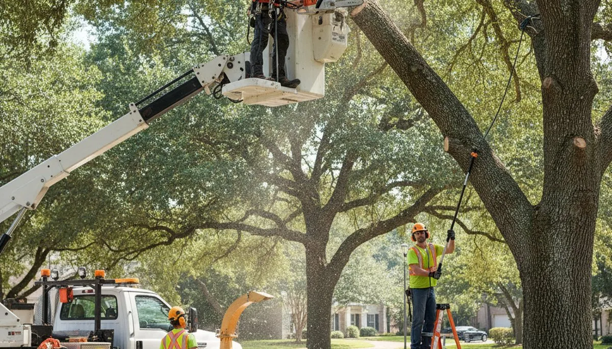 Tree trimming crew in Salt Lake City, UT providing professional tree care for safer, healthier trees